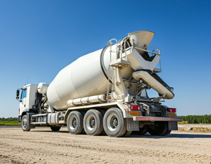 Ready mix concrete truck