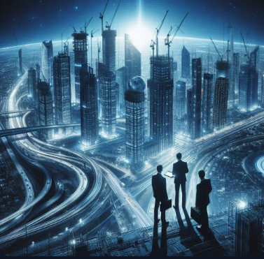 Engineers in smart city